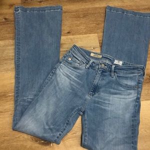 Designer High Rise Flare Jeans
